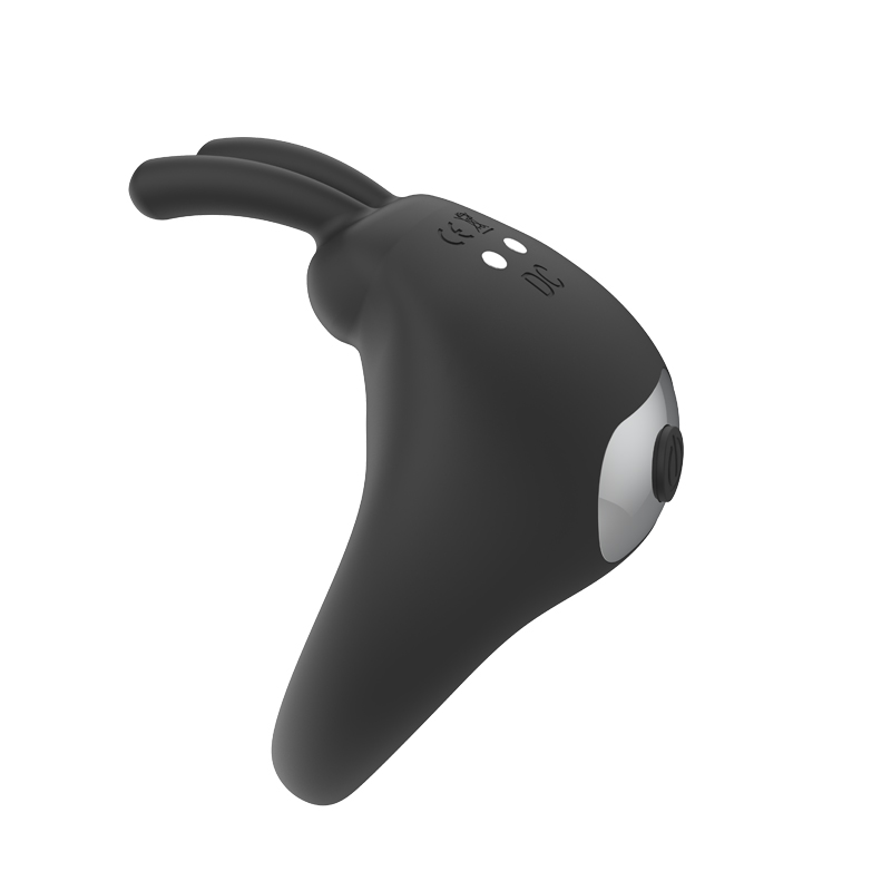 Bunny Ear Cock Ring-Black Bunny Ear Cock Ring-Black