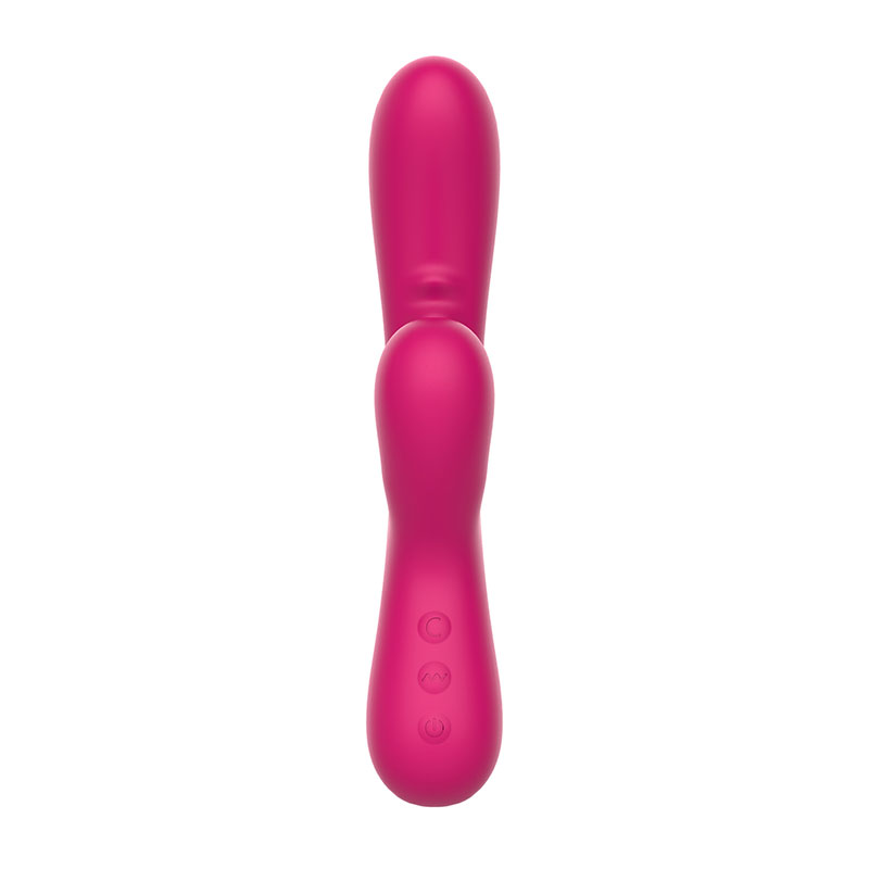 Duo Silicone Rabbit With Suction Functions Pink