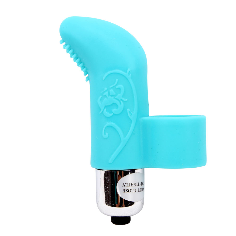 Silicone Finger Vibe With 7 Powerful Vibrating Functions Blue